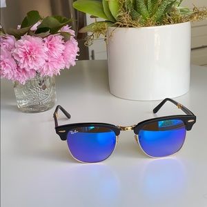 RayBan Clubmaster Folding Flash Lenses Gradient